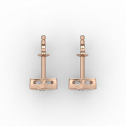 AGGIE SHIELD™ DIAMOND 14K GOLD SOLITAIRE STUDS